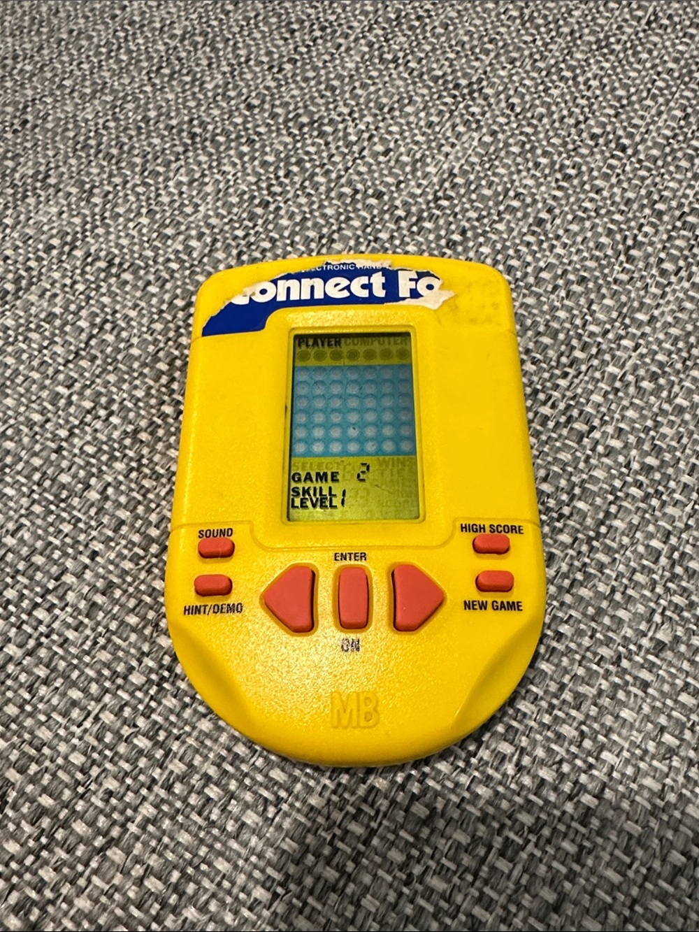 Vintage Connect Four Handheld Game working condition new battery 1990s retro
